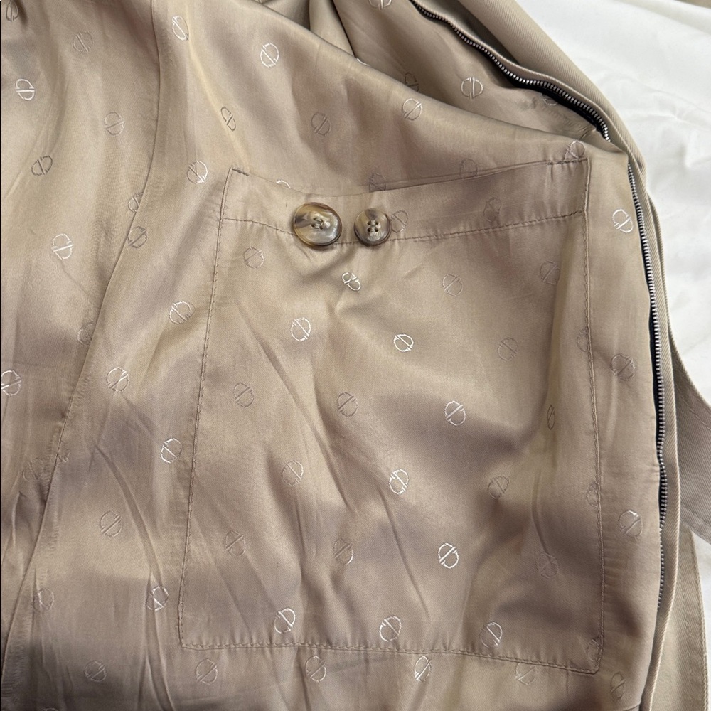 Christian Dior vintage Beige Trench Coat sz L - Picture 13 of 14